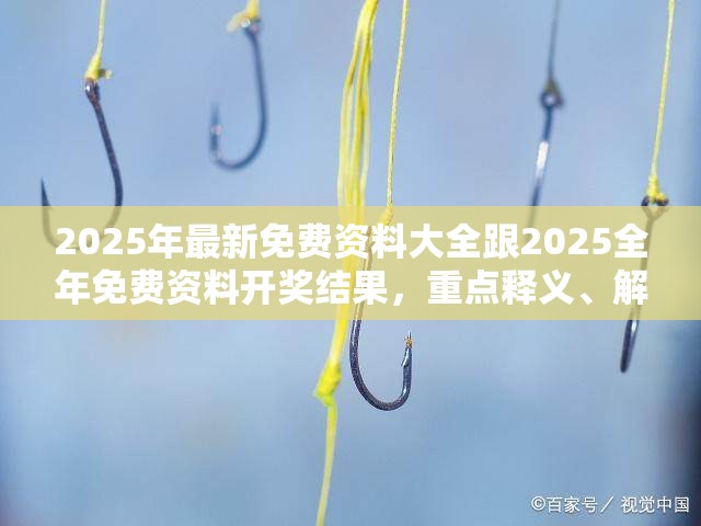 2025年最新免费资料大全跟2025全年免费资料开奖结果，重点释义、解释与落实,警惕不实的钓鱼钩
