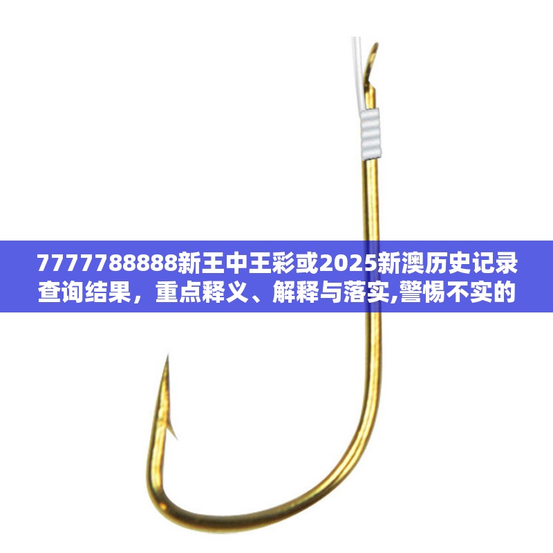 7777788888新王中王彩或2025新澳历史记录查询结果，重点释义、解释与落实,警惕不实的钓鱼钩